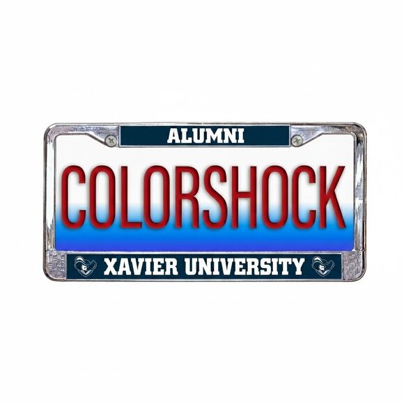 Xavier University Alumni Metal Tag Frame (Officially Licensed Product) - Picture 2 of 3